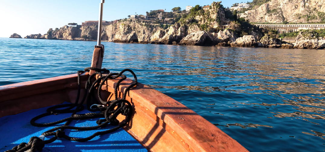 A Panoramic Sea Voyage: Isola Bella's Coastal Beauty in Taormina, Sicil